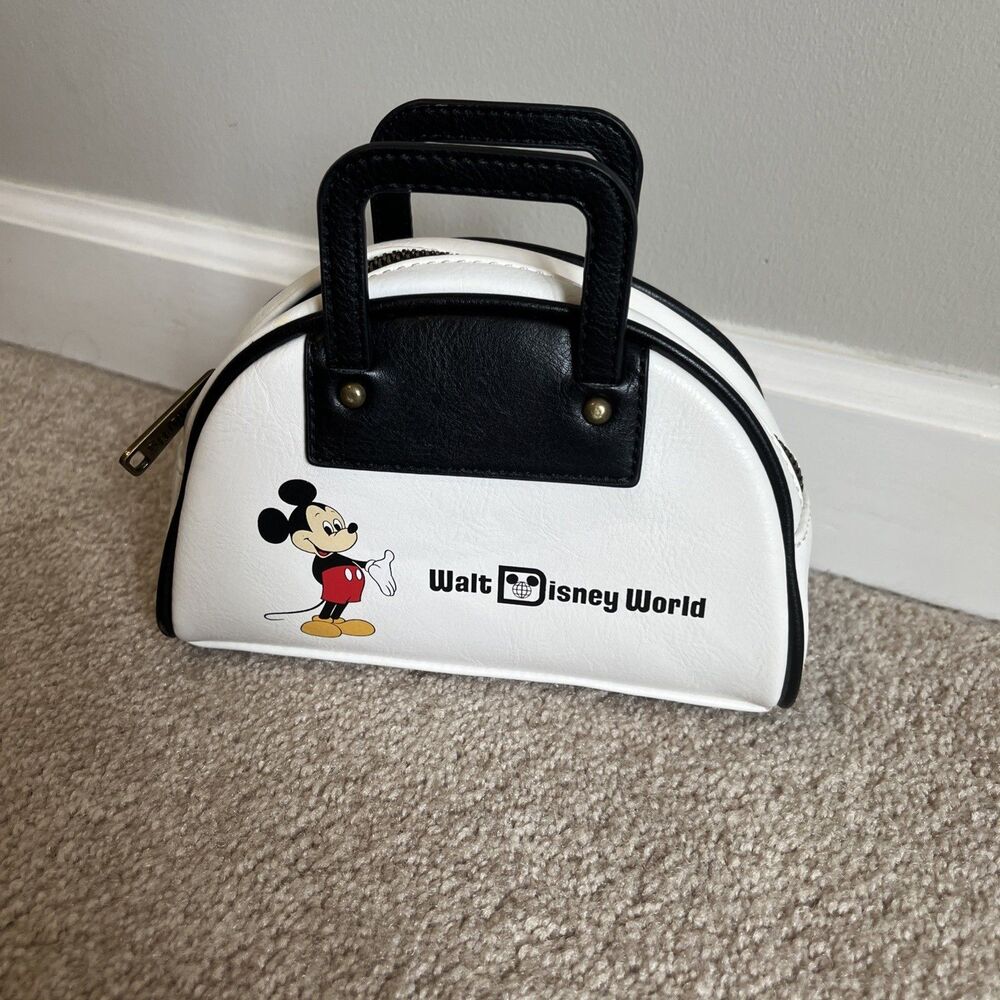 Disney Mickey Mouse 50th Anniversary Black & White Dome Handbag